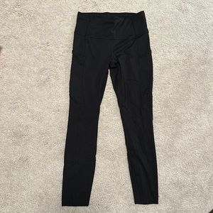 Lululemon Black Fast & Free Tight Non Reflective Multi Pockets. Size 6.